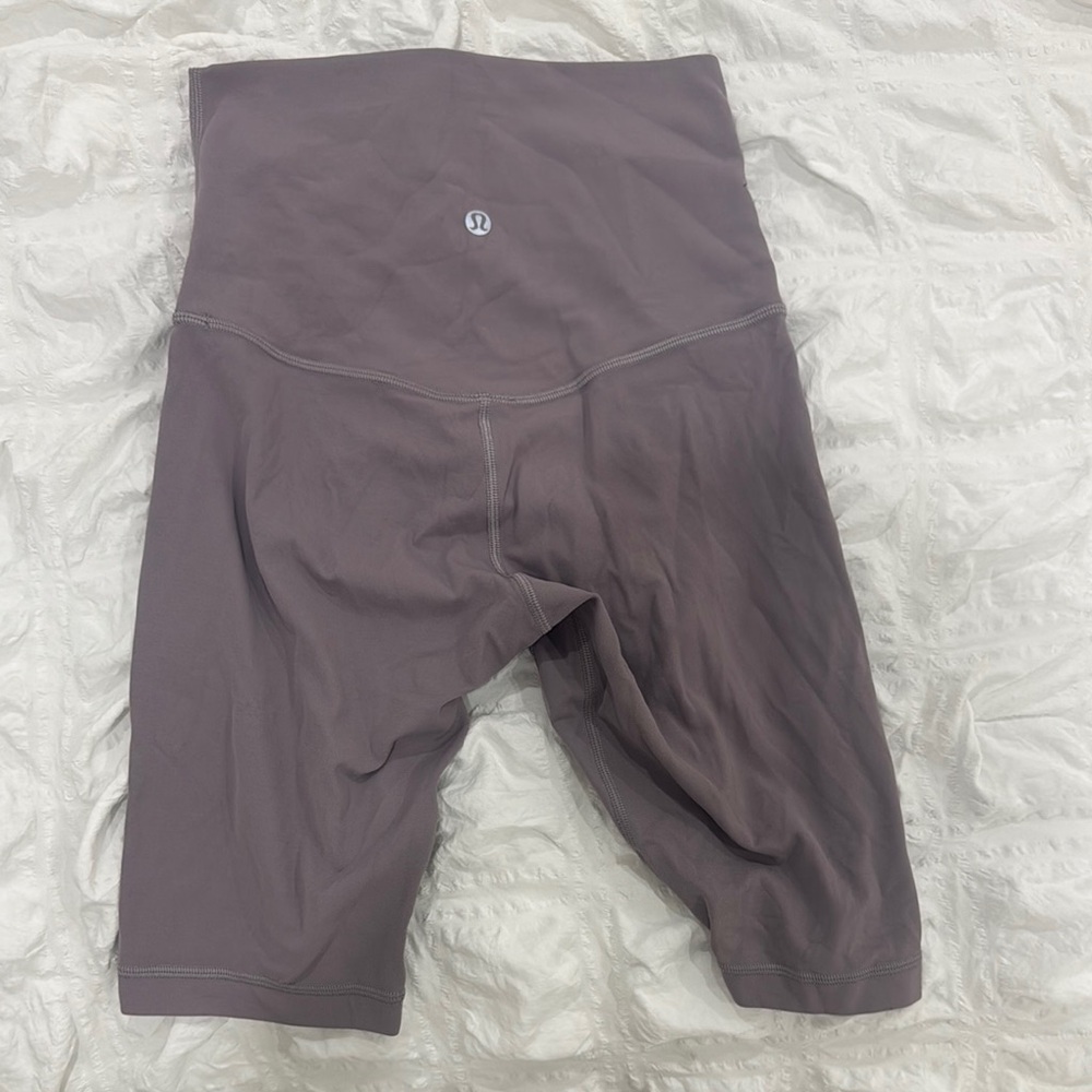 lululemon athletica Gray High-Waisted Bike Shorts